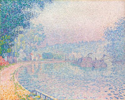 Samois, La Berge, Morgen von Paul Signac