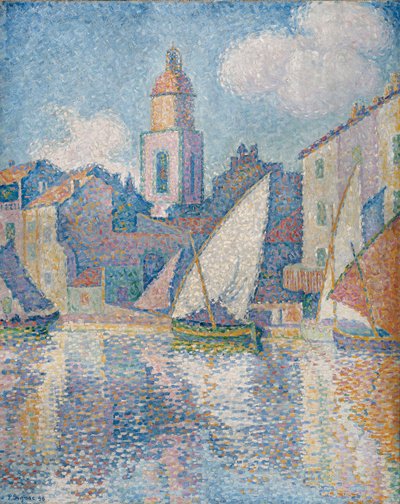 Kirchturm von Saint Tropez von Paul Signac