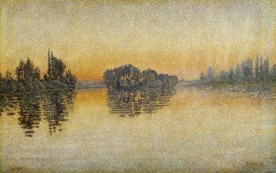 Sonnenuntergang, Herblay von Paul Signac