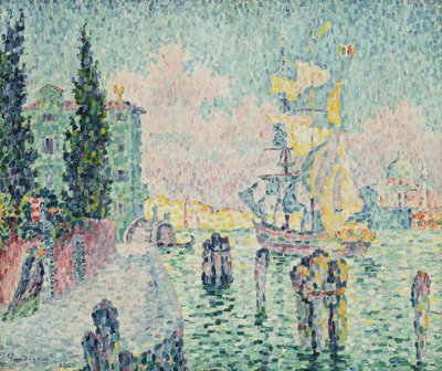 Das grüne Haus, Venedig, 1905 von Paul Signac