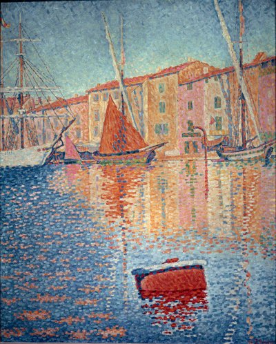 Die rote Boje (Saint Tropez) von Paul Signac