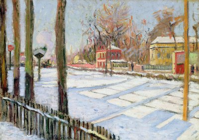 Der Schnee, Bois, 1886 von Paul Signac