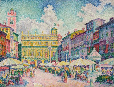 Markt in Verona von Paul Signac