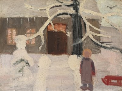 Junge im Schnee von Paula Modersohn Becker