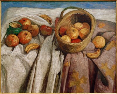 Stillleben mit Äpfeln und Bananen von Paula Modersohn Becker