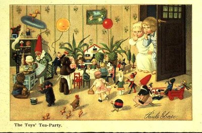 Die Teeparty der Spielzeuge von Pauli Ebner