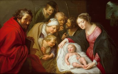 Die Anbetung der Hirten. 1630 von Paulus Moreelse