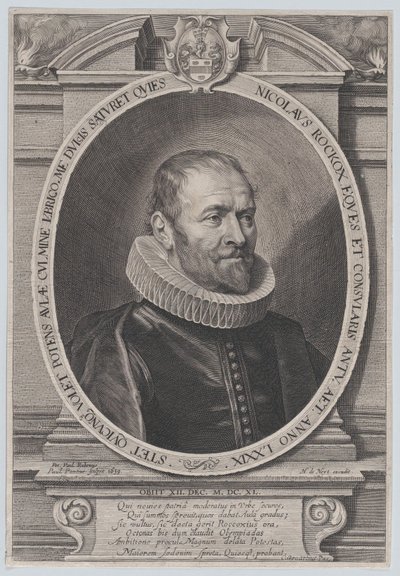 Porträt von Nicholaes Rockox, 1639 von Paulus Pontius