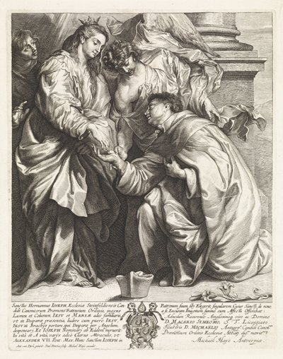 Vision des Heiligen Hermann Joseph (Version B) von Paulus Pontius