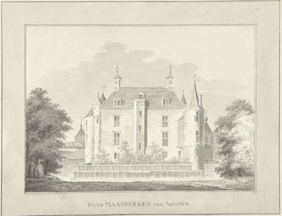 Das Haus Maarsbergen, von hinten von Paulus van Liender
