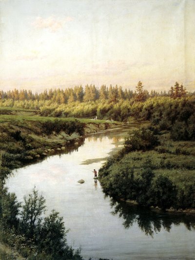 Flusslandschaft von Pavel Alexandrovich Briullov
