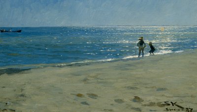 Sonnenlicht über dem Meer, Skagen von Peder Severin Krøyer