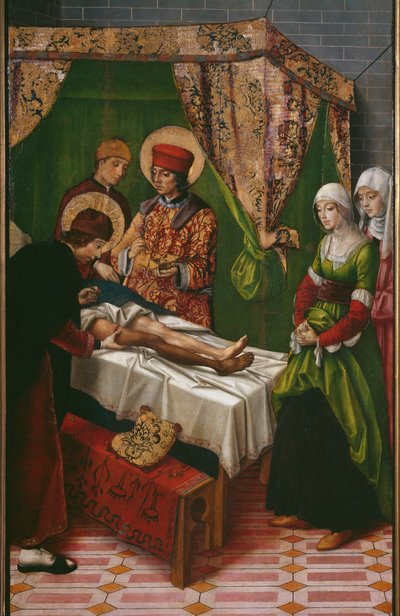Wunder des schwarzen Beins von Pedro Berruguete