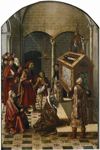 Das Grab von Sankt Peter Martyr, 1493-1499 von Pedro Berruguete