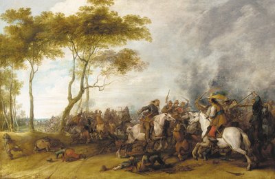 Ein Kavalleriegefecht von Peeter Snayers