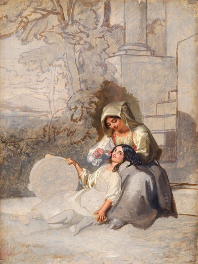 Italienische Bauern, 1820-1885 von Penry Williams