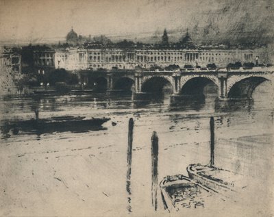 Waterloo Bridge, 1927 von Percy Robertson
