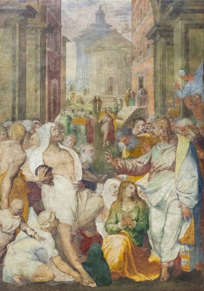 Die Auferweckung des Lazarus von Perino del (1501 47) Vaga