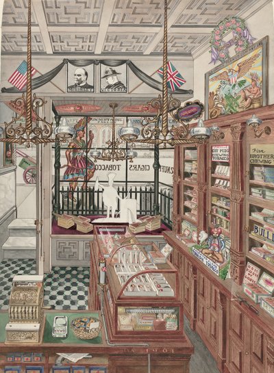 Zigarrenladen, 1901, 1935-1942 von Perkins Harnly