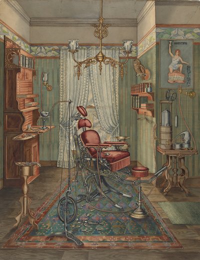 Zahnarztpraxis, 1935-1942 von Perkins Harnly