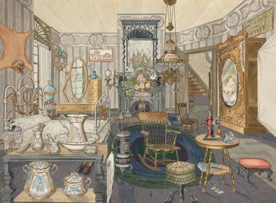 Zimmer Haus Bett-Wohnzimmer von Perkins Harnly