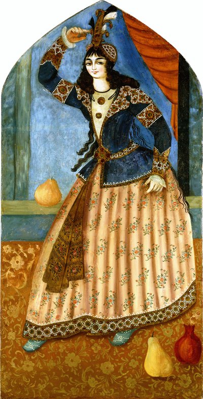 Ein tanzendes Mädchen, um 1850-1900 von Persian School