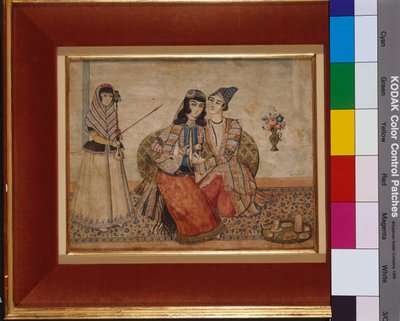 Zwei Liebende, 1838 von Persian School