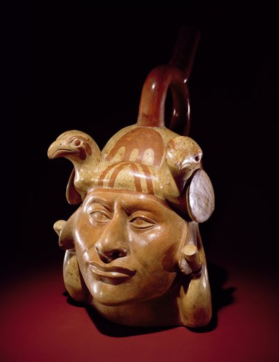 Töpferporträtgefäß, Mochica von Peruvian School