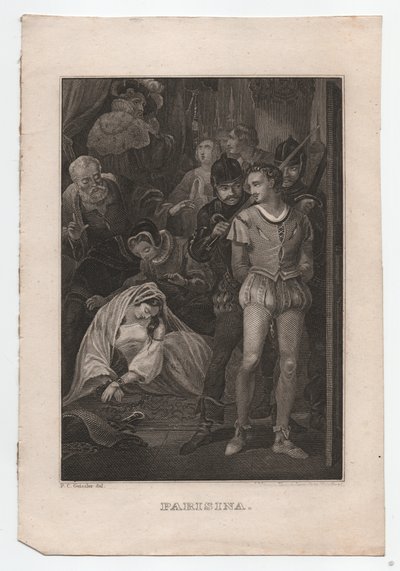 Parisina, ca. 1850 (Stich) von Peter Carl Geissler
