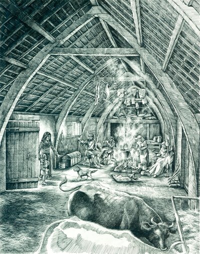 Mittelalterliches Bauernhaus von Peter Dunn