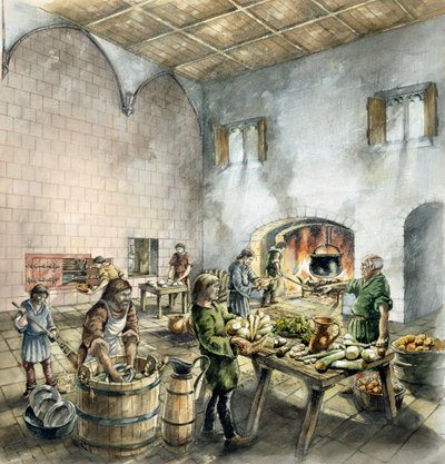 Rievaulx Abtei, 14. Jahrhundert von Peter Dunn
