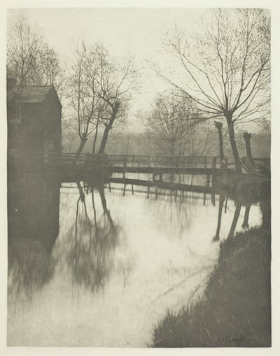 Fußgängerbrücke in der Nähe von Chingford von Peter Henry Emerson