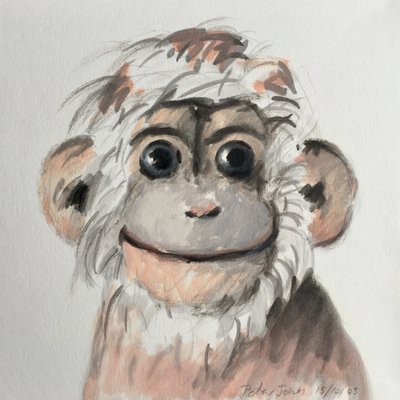 Glücklicher Affe von Peter Jones