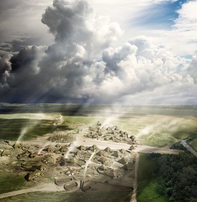 Durrington Walls, Wiltshire, ca. 2500 v. Chr. von Peter Lorimer