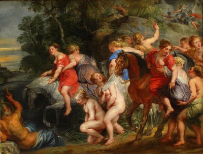 Cloelia überquert den Tiber von Peter Paul Rubens