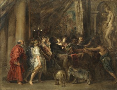 Opfer in einem Tempel von Peter Paul Rubens