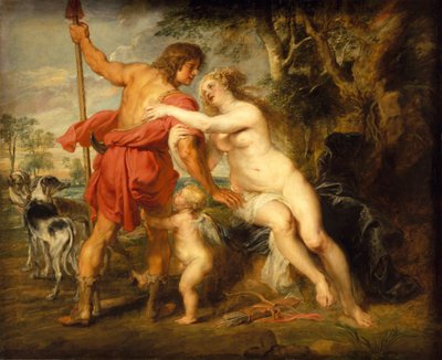 Venus und Adonis, wahrscheinlich Mitte der 1630er Jahre von Peter Paul Rubens