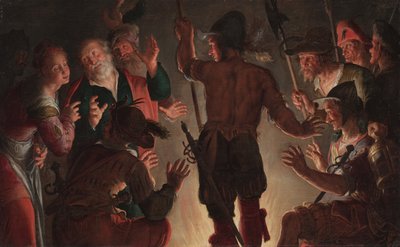 Die Verleugnung des Petrus, ca. 1624-1628 von Peter Wtewael