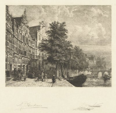 Ansicht der Herengracht von Petrus Johannes Arendzen