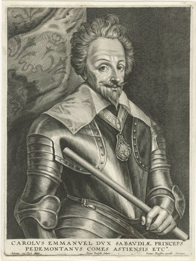 Porträt von Karl Emanuel I von Petrus Rucholle