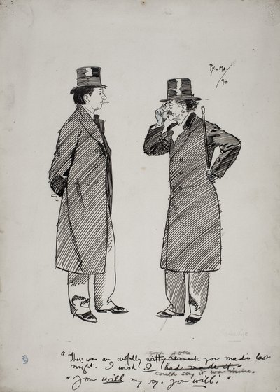 Oscar Wilde und Whistler von Phil May