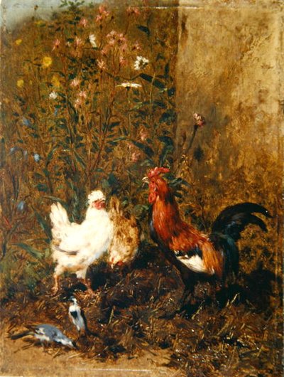 Hühner und Vögel von Philibert Leon Couturier