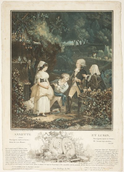 Annette und Lubin von Philibert Louis Debucourt