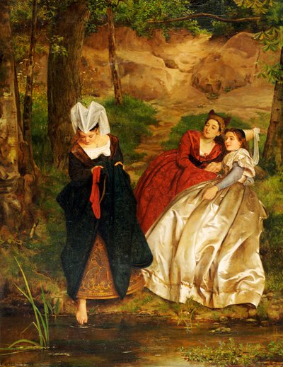 Am Bach, 1864 von Philip Hermogenes Calderon