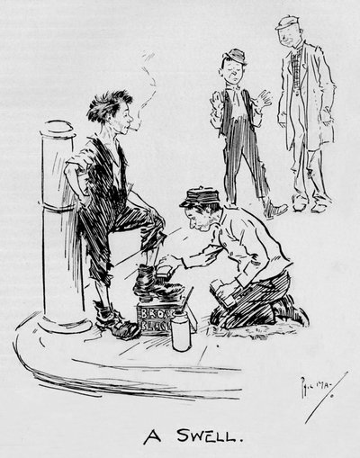 Ein Dandy, um 1896, 1897 von Philip William May