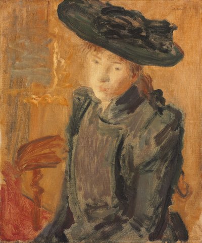 Mädchen mit großem Hut von Philip Wilson Steer