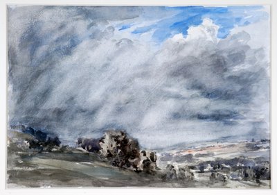 Stürmischer Tag, Gloucestershire, um 1902 von Philip Wilson Steer