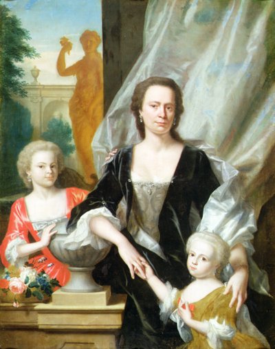 Sybilla Volkera Sighterman mit ihren Töchtern von Philip van Dyck