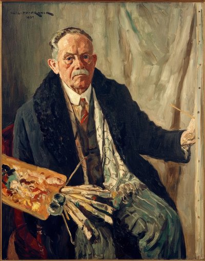 Selbstbildnis im Mantel von Philipp Franck