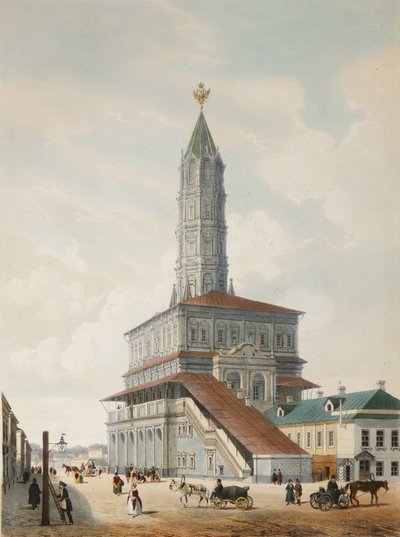 Der Sucharew-Turm in Moskau, 1846 von Philippe Benoist